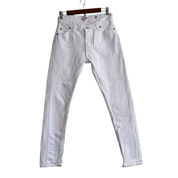 Re/Done White Levi’s Straight Leg Jeans Size 26 - Picture 1 of 13